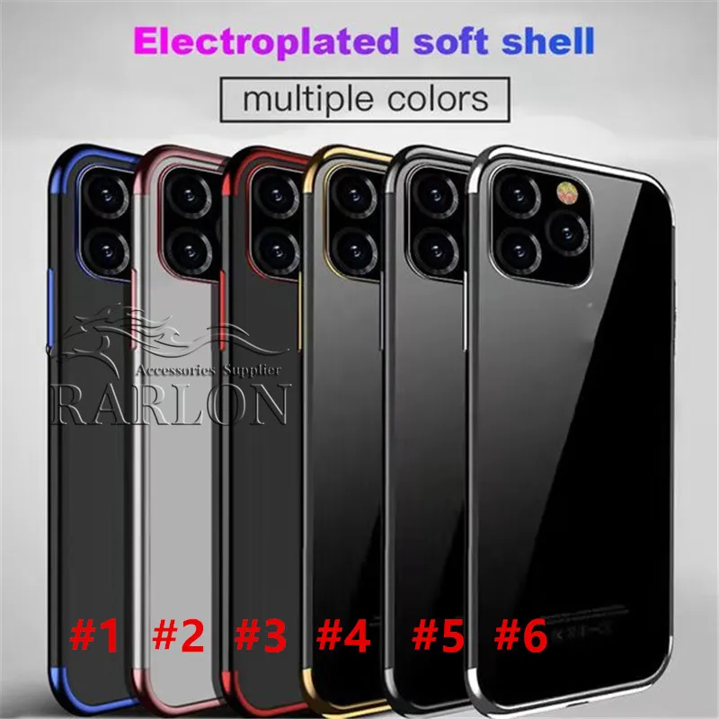 For NEW iPhone 11 Pro Xs Max Xr Case Ultra Thin Slim Clear Soft TPU Rubber Gel Phone Cases for Samsung S10 Plus Note 10 Huawei Mate 30 pro