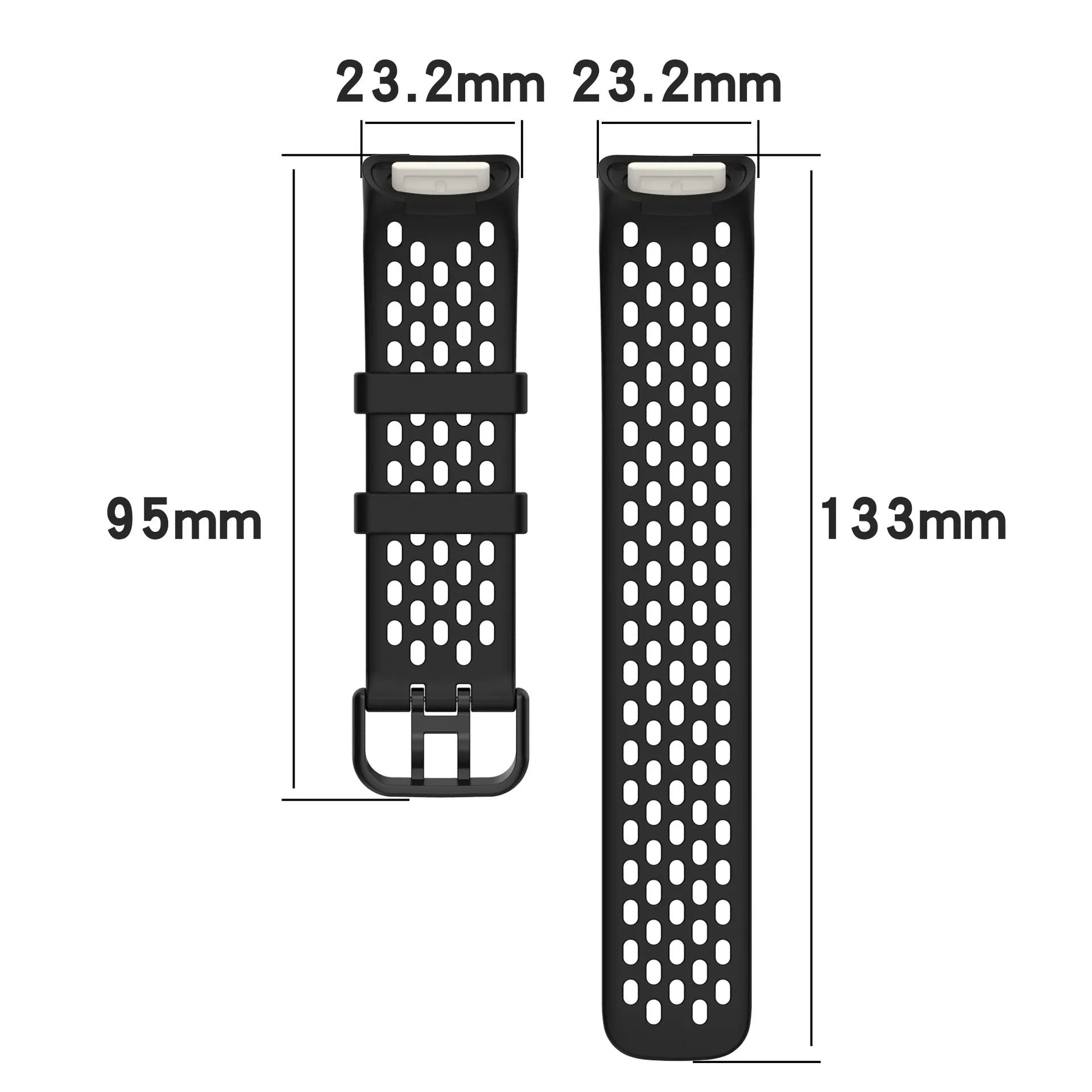 Breathable Bands For Fitbit Charge 5 Smart Watch Bracelet Soft TPU Wrist Band Watch Strap For Fitbit Charge5 Small Large