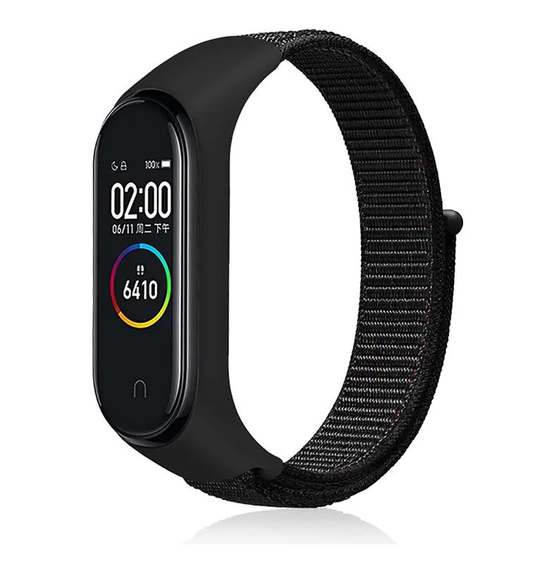 Nylon Strap for Xiaomi Mi band 5 4 3 replaceable Bracelet Mi band4 band3 Sports Wristband Breathable Bracelet for Xiomi Miband 3 4