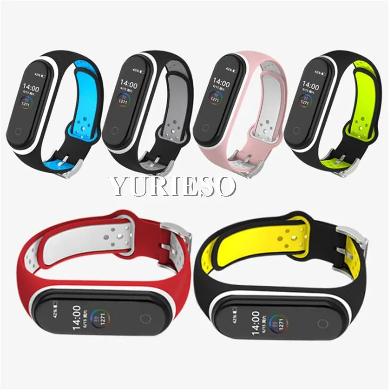 Strap for Xiaomi Mi Band 3 4 Silicone WristBand Sport Watch Replacement Smart Bracelet Accessories for Xiaomi Multi-Colors 2020New Promotion