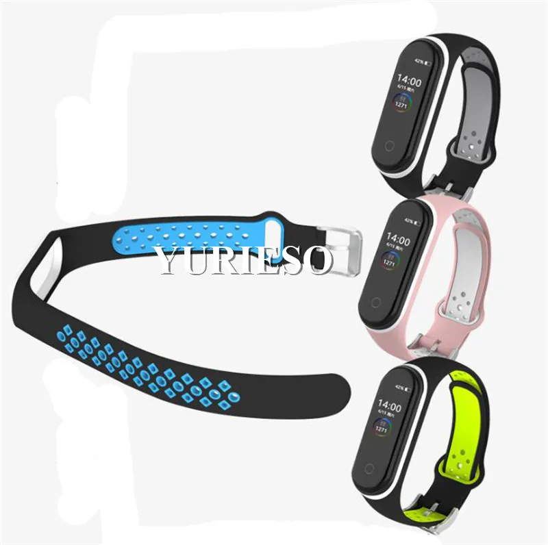 Strap for Xiaomi Mi Band 3 4 Silicone WristBand Sport Watch Replacement Smart Bracelet Accessories for Xiaomi Multi-Colors 2020New Promotion