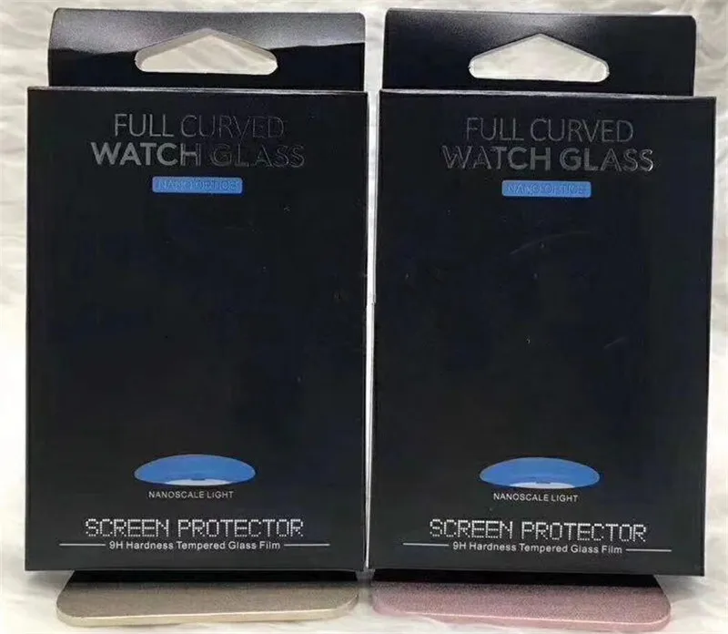 2021 Full body 3D Curved UV Liquid Glue Tempered Glass For Apple Watch Series 1 2 3 4 5 6 Screen Protector For iwatch 38 40 42 44 mm DHL