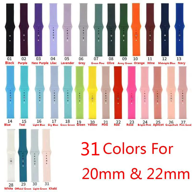 Silicone Watchband For Smart Watch, Samsung Galaxy Strap Sport Watch Replacement Bracelet