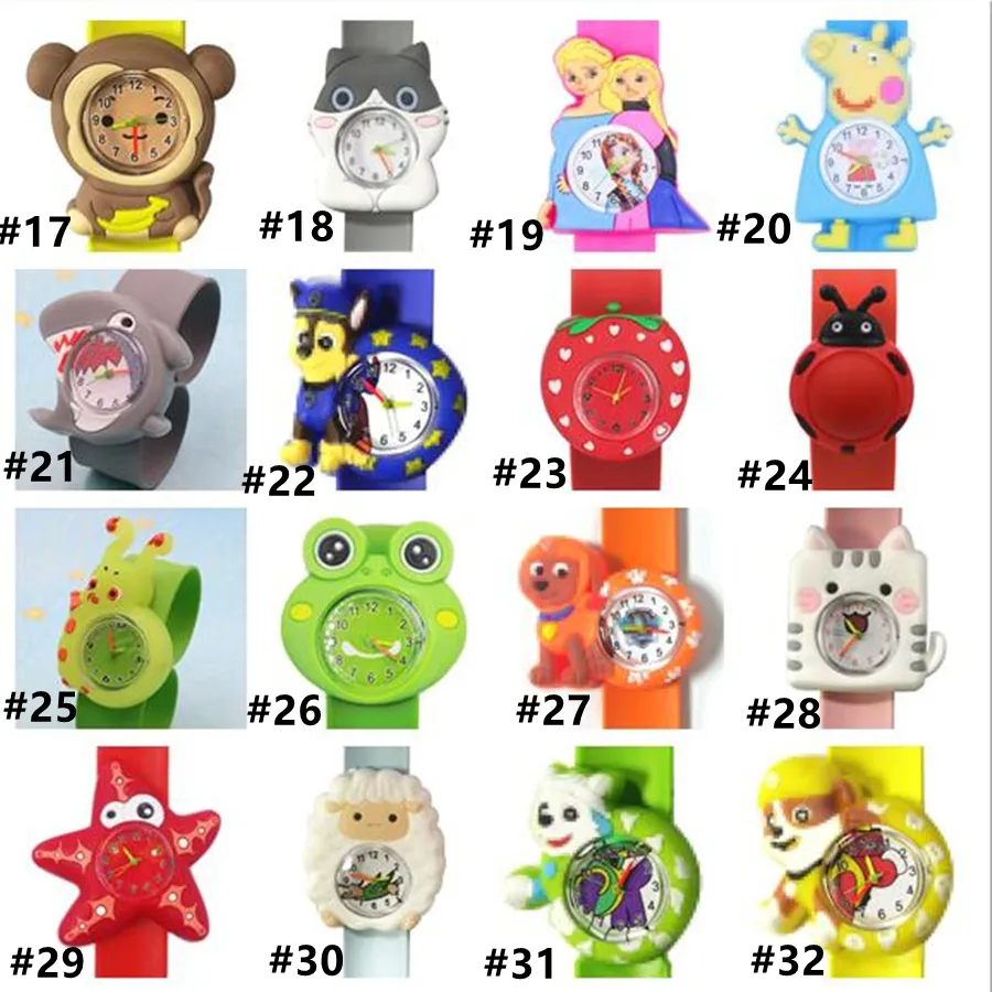 Cartoon Animal Silicone Smart Watches for Children Kids Animation Pat Watch 22mm Waterproof Wearable Children's Electronic Watches Wholesale