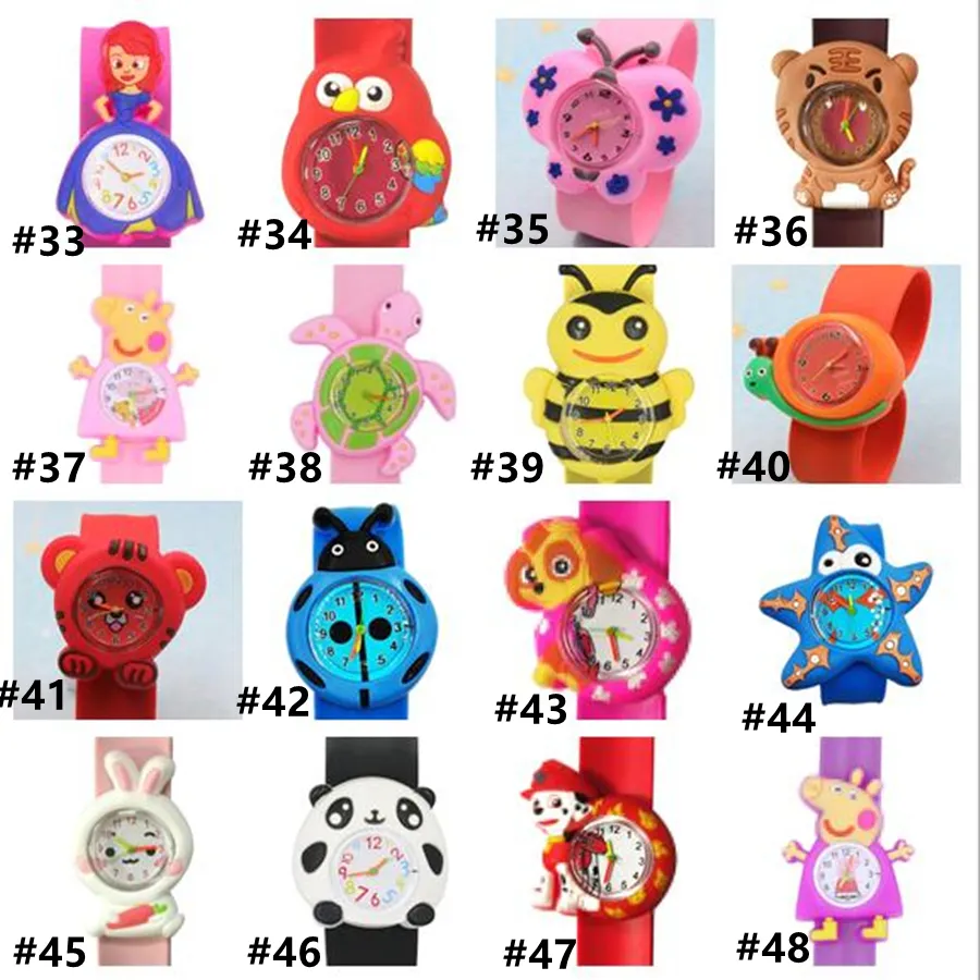 Cartoon Animal Silicone Smart Watches for Children Kids Animation Pat Watch 22mm Waterproof Wearable Children's Electronic Watches Wholesale