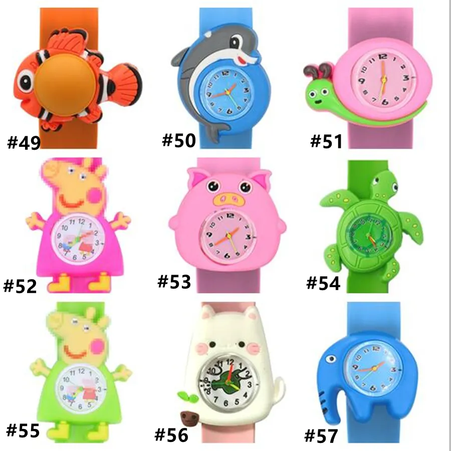 Cartoon Animal Silicone Smart Watches for Children Kids Animation Pat Watch 22mm Waterproof Wearable Children's Electronic Watches Wholesale