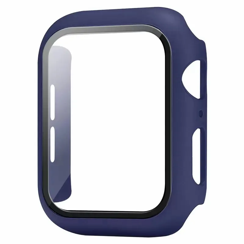 For Apple Watch Case 45mm 44mm 41mm 38mm 40mm Series 3/4/5/6/7/SE Watch Cover With Tempered Glass In Box