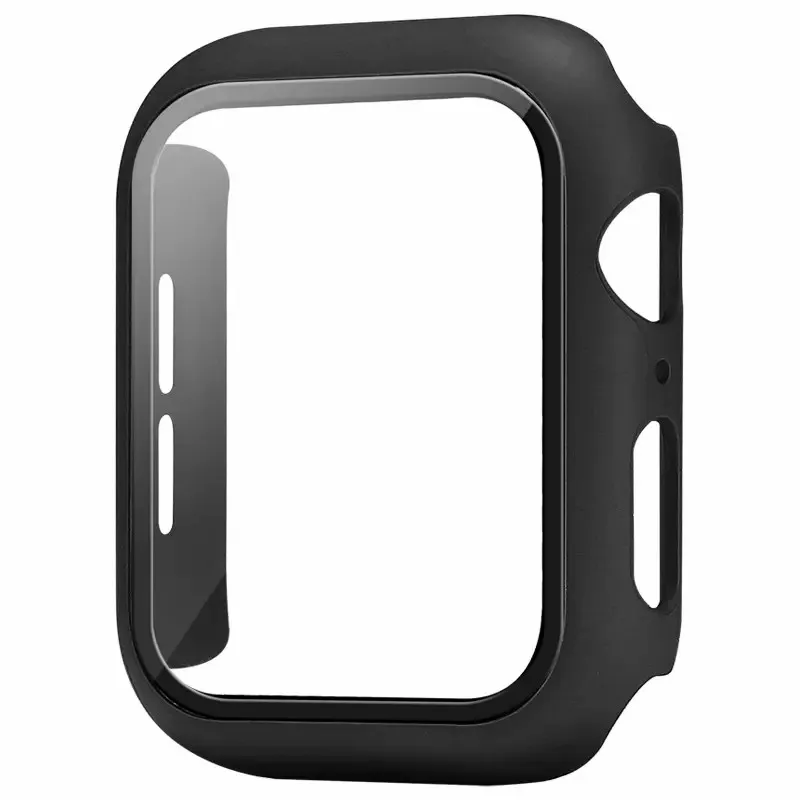 For Apple Watch Case 45mm 44mm 41mm 38mm 40mm Series 3/4/5/6/7/SE Watch Cover With Tempered Glass In Box