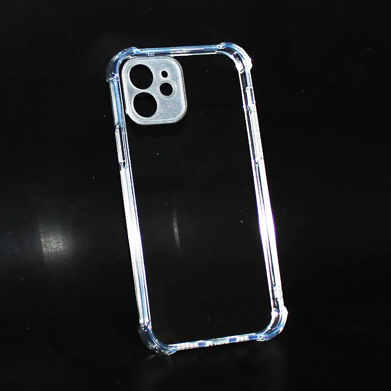 Transparent 1.5MM Acrylic Cell Phone Cases Four Corners Shockproof Fine Hole Clear Anti-drop Case For Iphone Series