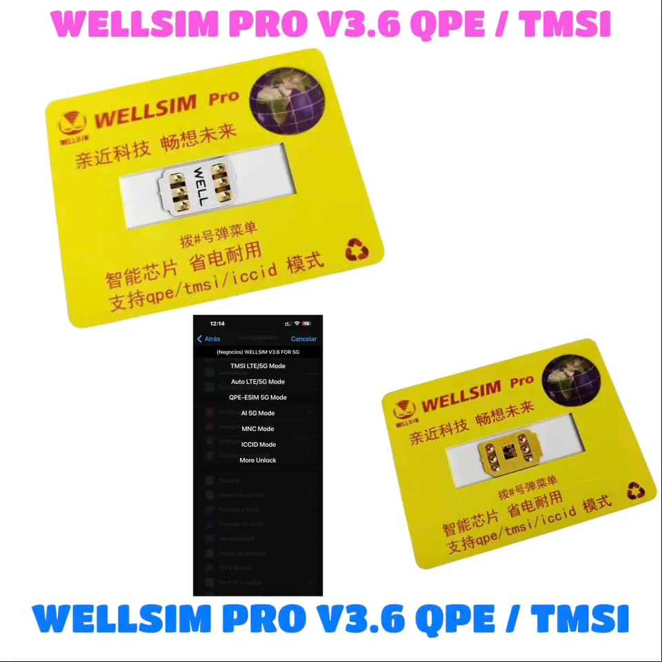 wellsim pro 5G QPE Esim rsim For Phone6 XS XSMax IP11pro 11promax 12promax 13promax 14pro 14promax