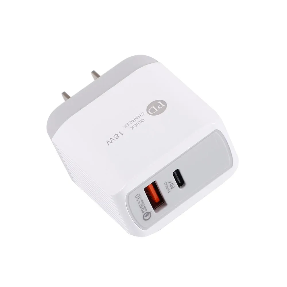 USB PD 18W Quick Charger QC 3.0 For iPhone EU US Plug Fast Chargers For Samsung S10 Huawei