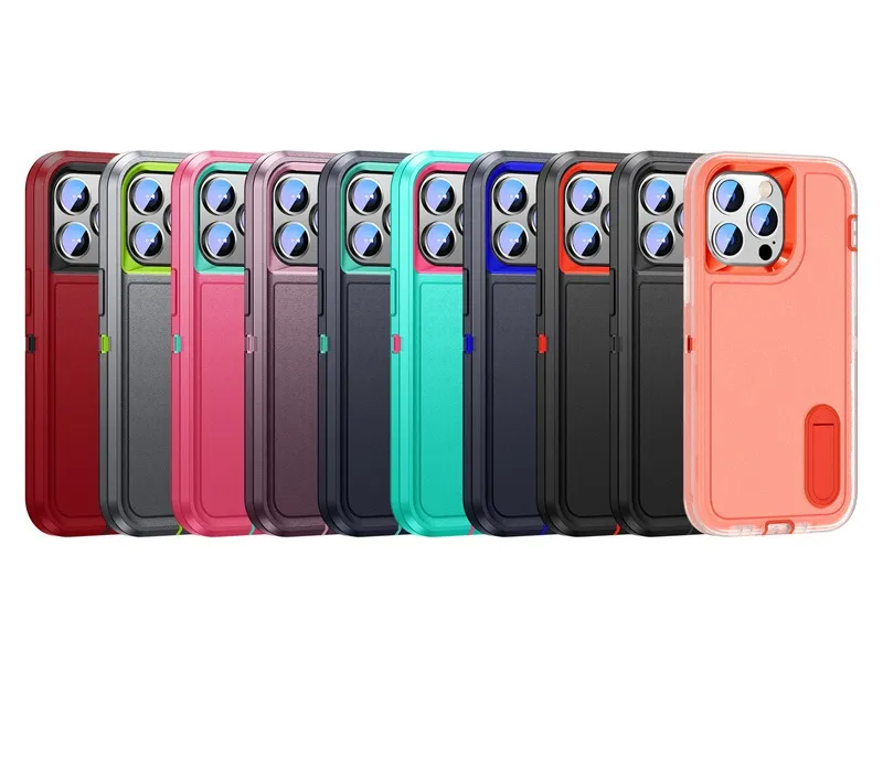 Shockproof phone case mix model mix color for iphone samsung hybrid hard pc soft tpu back cover