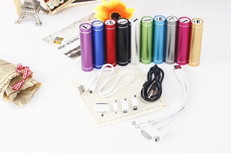 Power Bank 2600mAh portable external battery pack charger Universal power bank for Mobile Phone With Micro USB Cable With Retail Package