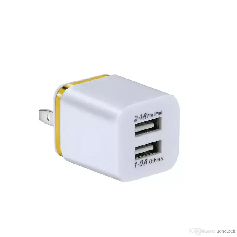 5V 2.1A Eu US Ac Home Travel wall Charger Power adapter plugs For iphone Samsung S8 S10 note 10 htc android phone pc mp3