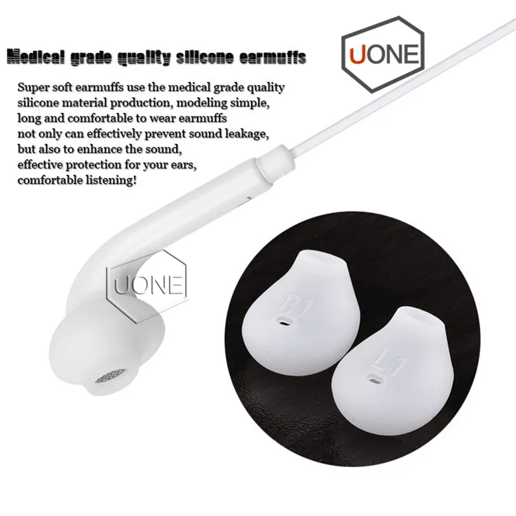 S6 S7 Earphone Earphones J5 Headphones Earbuds Headset for Jack In Ear wired With Mic Volume Control 3.5mm White Without RetailBox