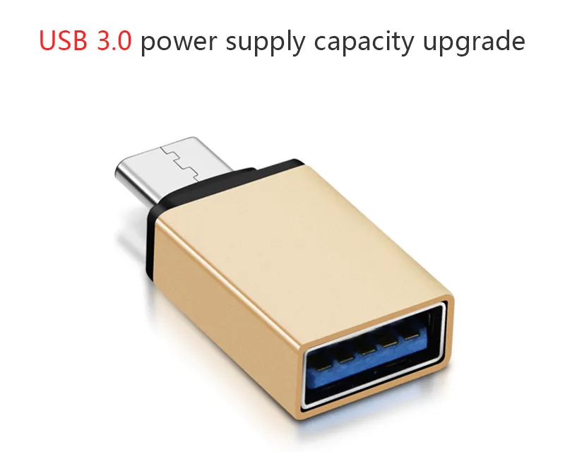 Metal USB 3.1 Type C OTG Adapter Male to USB 3.0 A Female Converter Adapter OTG Function for Macbook Google Chromebook