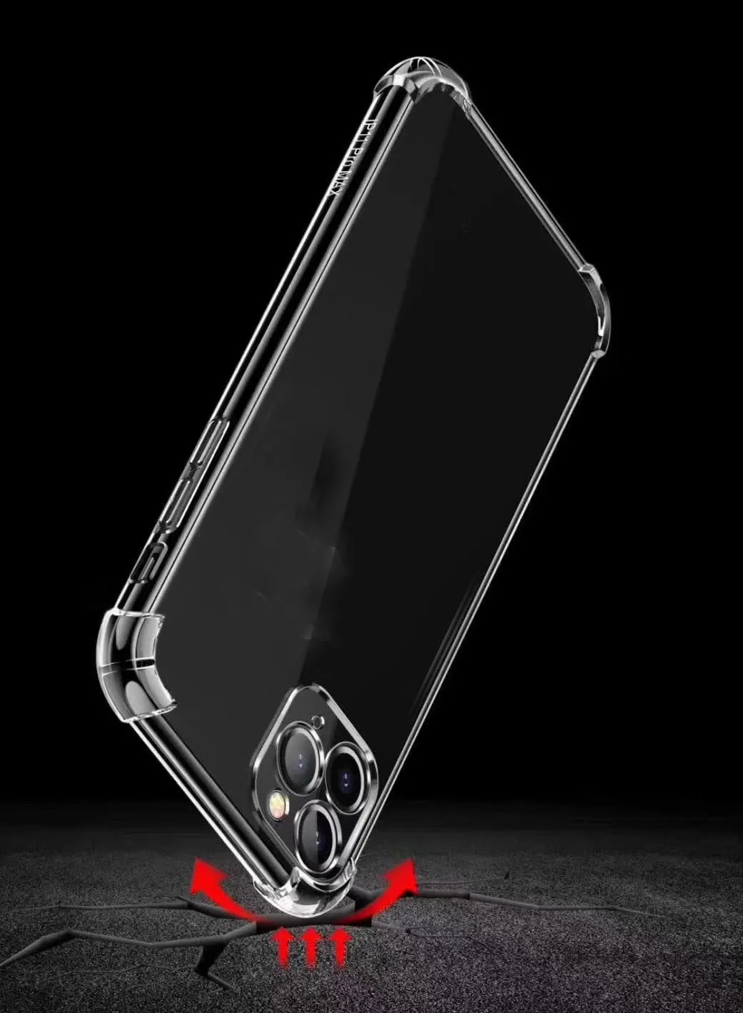 1.5MM Fine Hole Shockproof Soft TPU Case For Iphone 16 15 Plus 14 13 12 Pro Max 11 Pro Max XR XS MAX X 8 7 6 Anti Fall Airbag Four Corner Drop Crystal Transparent Phone Cover