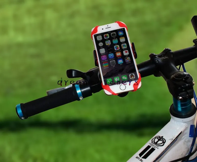 Bike Spider Web Bicycle Stand Holder Phone Holder Handlebar Clip Stand Mount Bracket holder 360 Degree for iphone7 Samsung Cell phone GPS