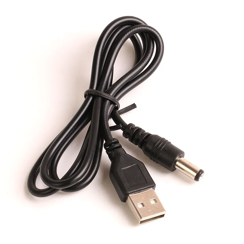 80cm USB Power Charging Cable 5.5mm*2.1mm USB TO DC 5.5*2.1mm Power Cable jack