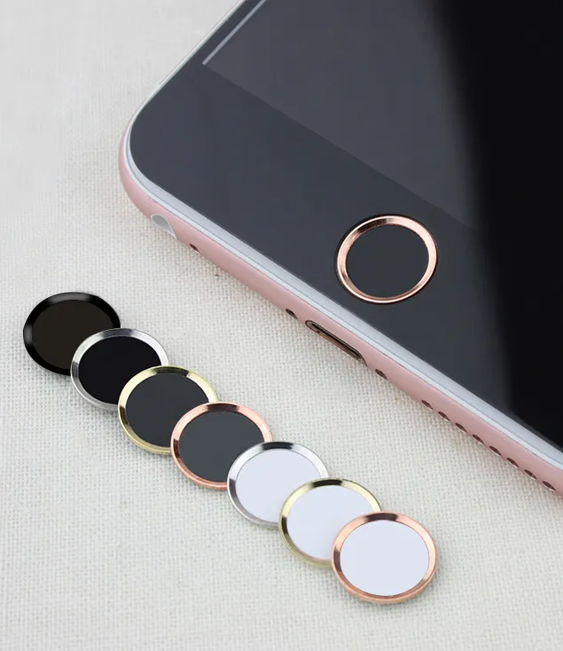 Touch ID Metal Aluminum alloy Home Button round protector Sticker Case For iPhone 8 8plus 7 7plus 6 6s 5 5s