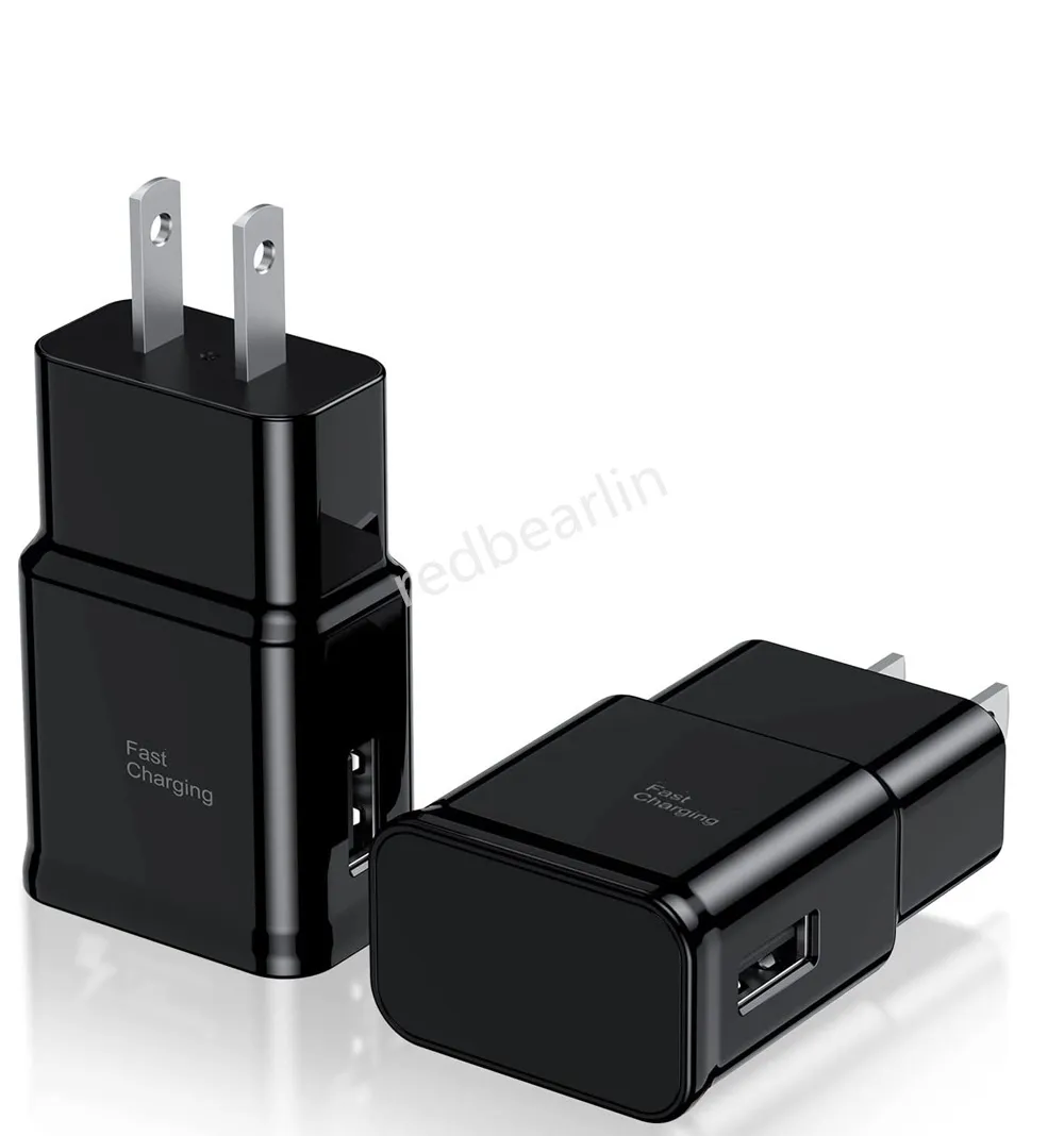 Fast Charging USB Wall Charger Full 5V 2A Adapter US EU Plug For Samsung Galaxy S20 S10 S9 S8 S6 Note 10 S23 S22 Utral