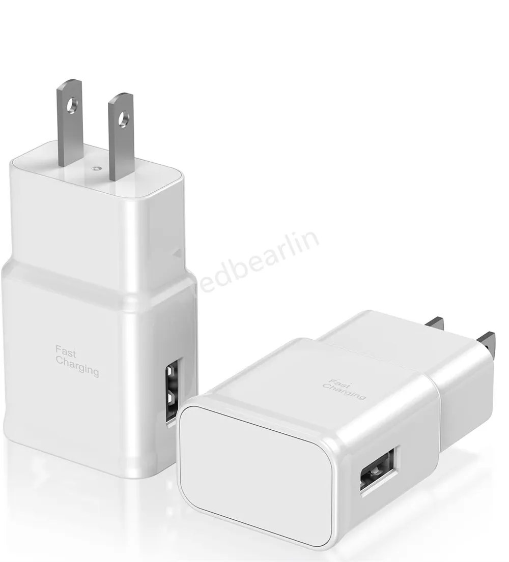 Fast Charging USB Wall Charger Full 5V 2A Adapter US EU Plug For Samsung Galaxy S20 S10 S9 S8 S6 Note 10 S23 S22 Utral