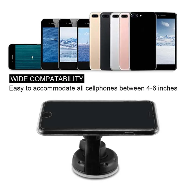 Car Mount Air Vent 360 Rotate Universal Car Mount Phone Holder For iPhone 14 13 Pro Max Windshield Dashboard Car Holder With Suction Cup in Flat Package