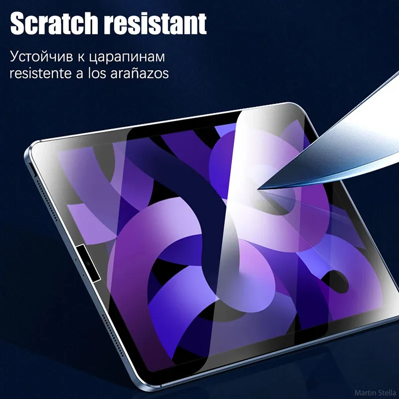 For iPad 10th gen 10.2 9.7 Tempered Glass Pro 10.9 10.5 Air 4 5 mini 4 Screen Protector 9H