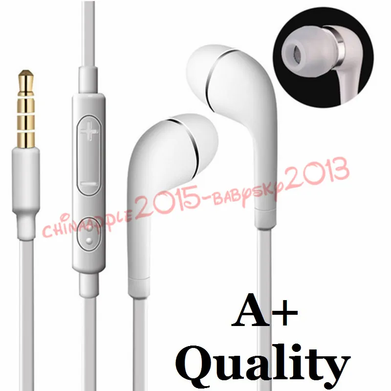 j5 Stereo Earphones 3.5mm In-Ear Headphones Headset with Mic and Remote Control for Samsung Galaxy S3 S6 S7 S8 Note 2 4 htc android phone