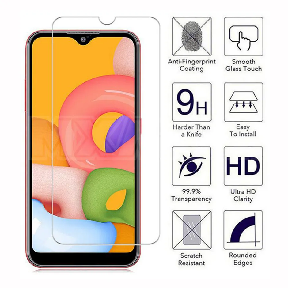 For Samsung Galaxy A01 A11 A21 A315G A41 A51 5G A61 A71 5G A81 A91 A11S A21S A501 A701 A60 A60S 2.5d tempered glass phone screen protector