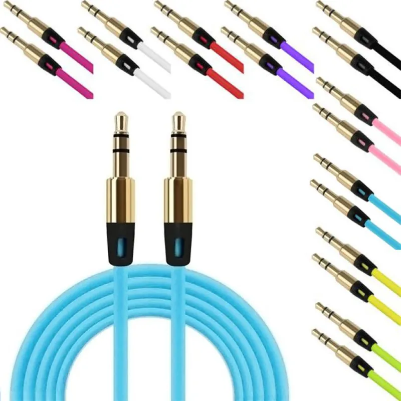 3.5mm AUX Audio Cables Male To Male Stereo Car Extension Audio Cable For MP3 Bluetooth Speaker No Package