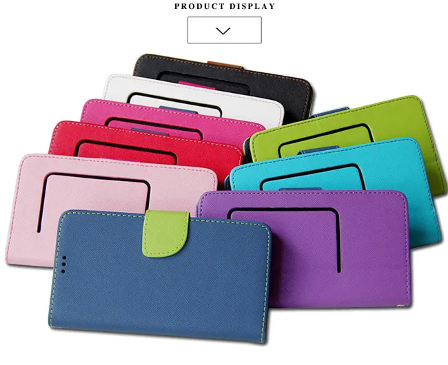 Universal Wallet Cases 3.5 To 6.9 inch PU Flip Leather Case Credit Card Slot TPU Cover For iPhone Samsung OPPO OnePlus XiaoMi