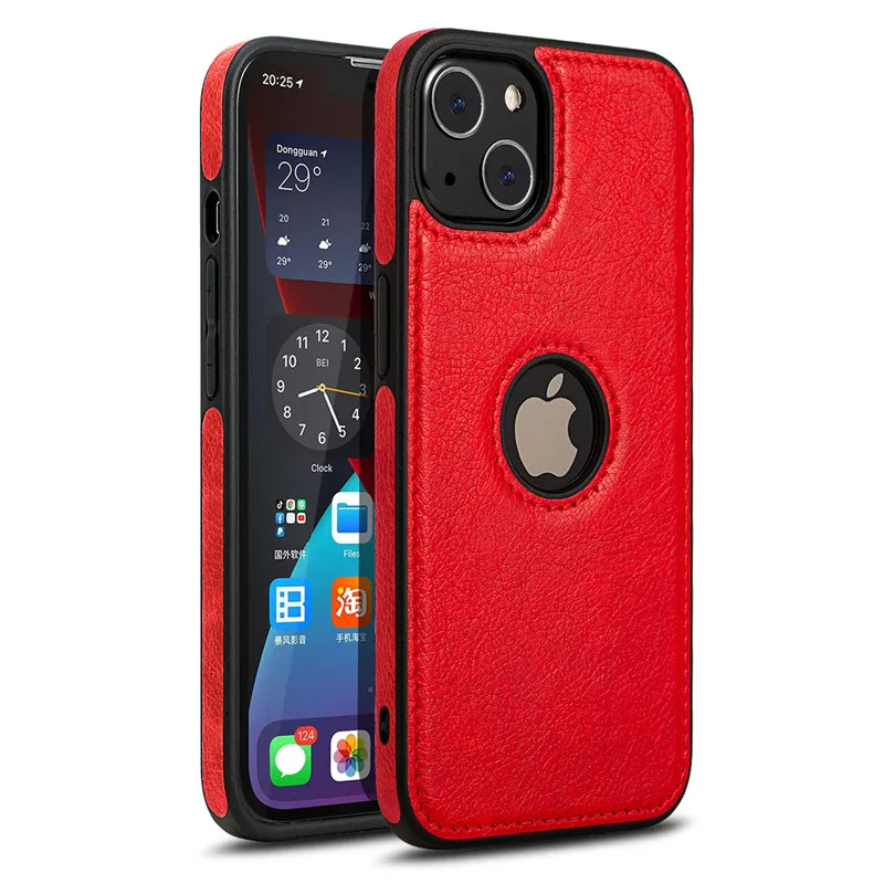 Business Leather Case Soft TPU Full Protection Cases Cover For iPhone 15 14 13 12 Mini 11 Pro Max X Xr Xs Max 8 7 Samsung S22 S23 Ultra Plus A54