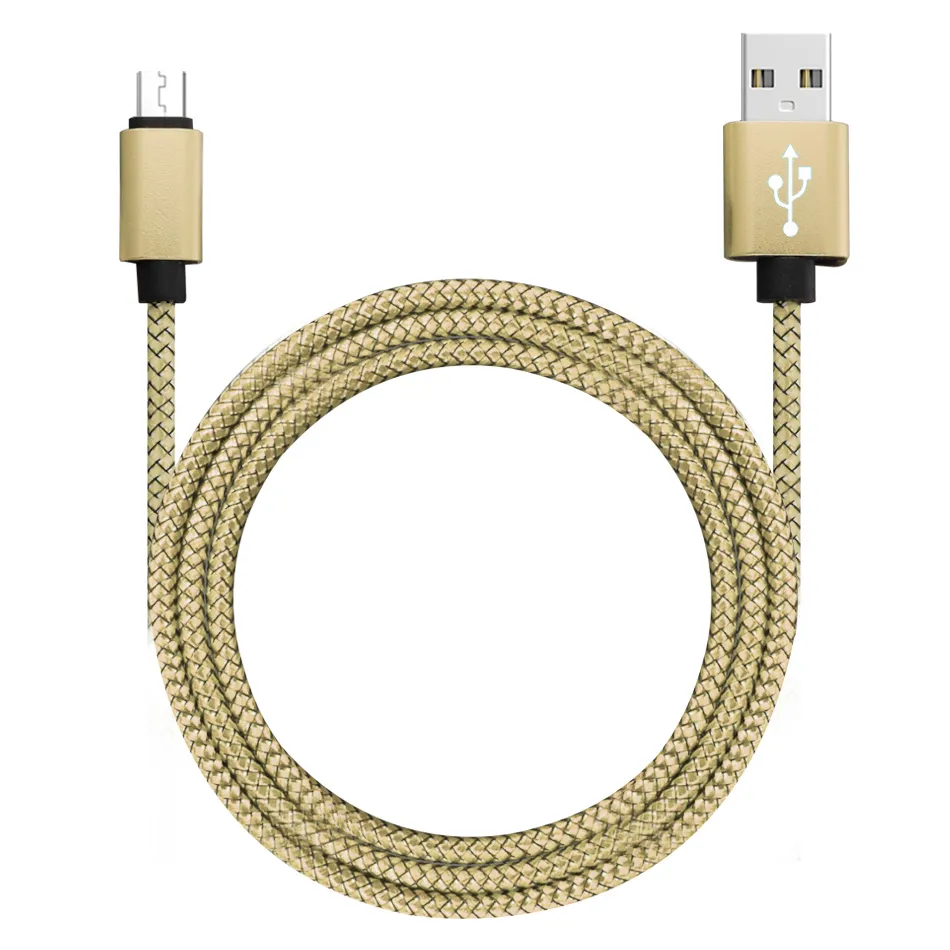 Braided USB Cable Type C Cord 1M 2M 3M Data Sync USB Charging Cable USB High Speed Durable For Android iOS Cellphone in OPP Bag