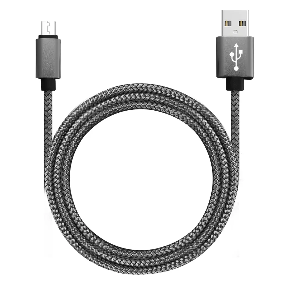 Braided USB Cable Type C Cord 1M 2M 3M Data Sync USB Charging Cable USB High Speed Durable For Android iOS Cellphone in OPP Bag