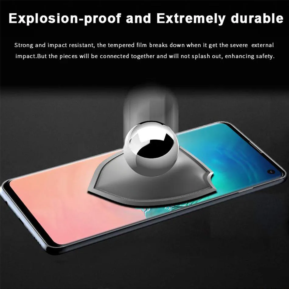 Case friendly Tempered Glass For Samsung S23 S22 S21 Ultra S10 S9 S8 Plus Screen Protector Curved Edge for Note 20 10 Plus with Retail Box