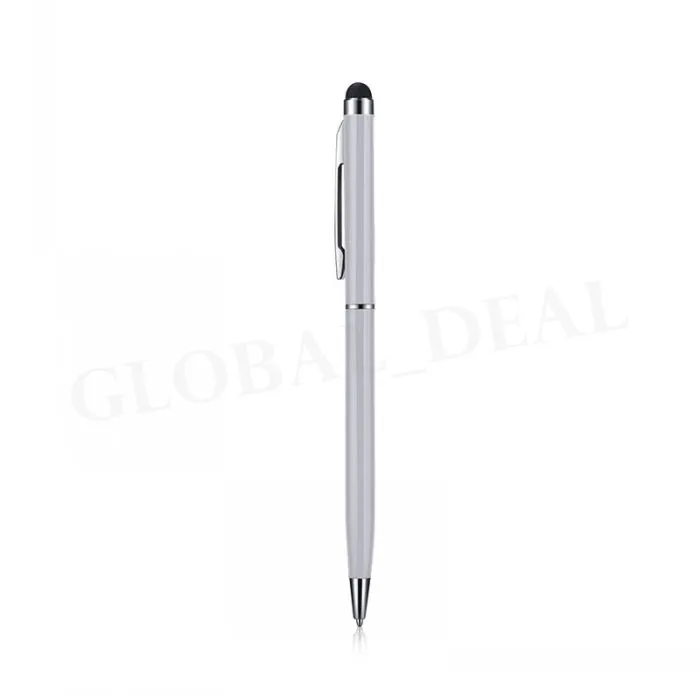 High Quality 2 in 1 Stylus Touch Pen Colorful Crystal Capacitive Touch Pen for ipad iPhone HTC Samsung