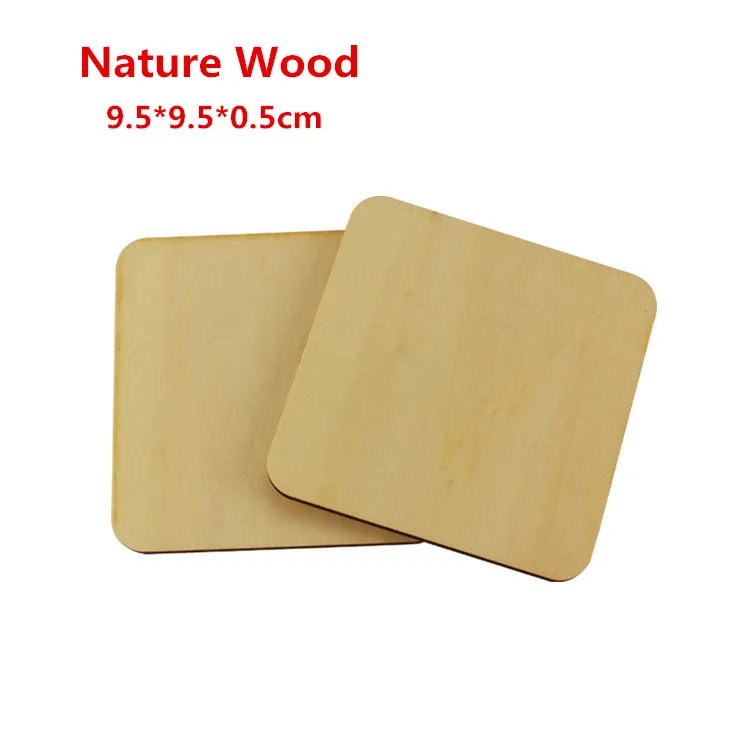 Hot Selling New Arrival Blank Sublimation Wood Car Coasters For Sublimation Printing Can Custom Your Own Design