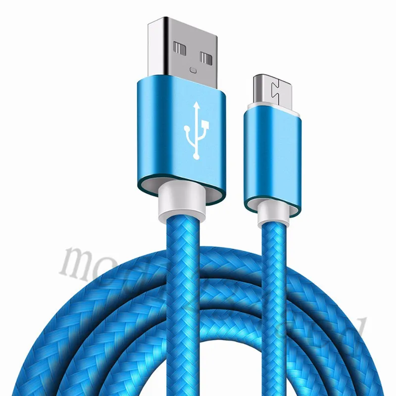 2A 1m 1.5m 2m 3m Alloy Nylon Braided Fabric Usb Type c Micro cables For Samsung s6 s7 s8 s9 s10 note 8 9 10 htc