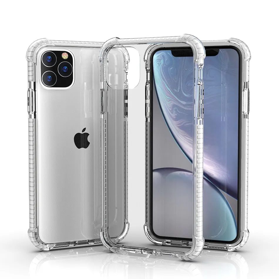 Premium Shockproof Transparent Clear Acrylic Phone Cases for iPhone 16 15 14 13 12 11 Pro MAX Mini XS Max X XR 6 7 8 Plus Military Drop Proof