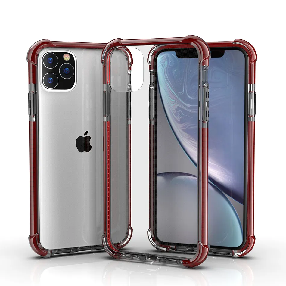 Premium Shockproof Transparent Clear Acrylic Phone Cases for iPhone 16 15 14 13 12 11 Pro MAX Mini XS Max X XR 6 7 8 Plus Military Drop Proof