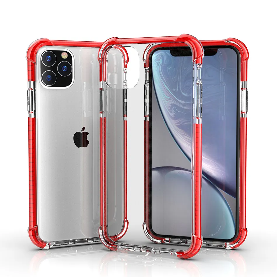 Premium Shockproof Transparent Clear Acrylic Phone Cases for iPhone 16 15 14 13 12 11 Pro MAX Mini XS Max X XR 6 7 8 Plus Military Drop Proof