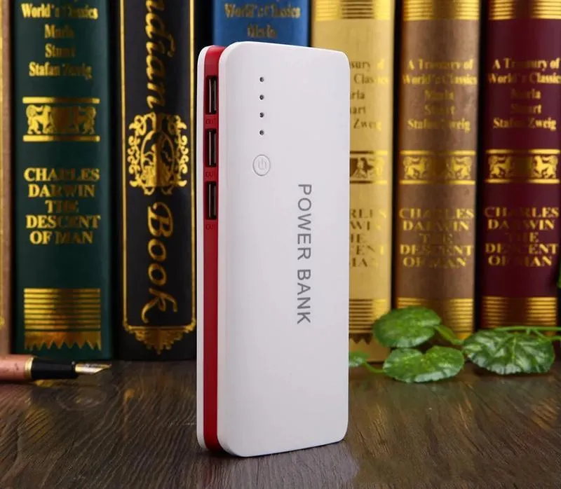 Portable power bank 20000mAh Colorful Universal Power Bank External Battery Backup USB Portable Cell Phone Chargers