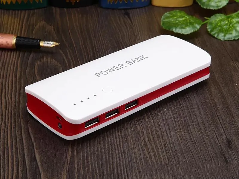 Portable power bank 20000mAh Colorful Universal Power Bank External Battery Backup USB Portable Cell Phone Chargers