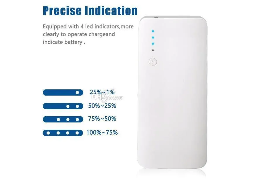 Portable power bank 20000mAh Colorful Universal Power Bank External Battery Backup USB Portable Cell Phone Chargers