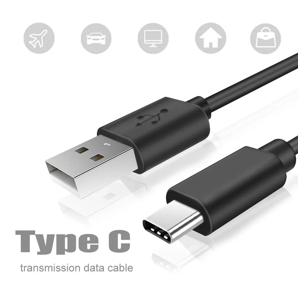 Type C Cable 10FT 6FT 3FT Charging Cords Data Sync Fast Charging Cable for Samsung S20 Note10 S10 Moto LG One Plus Android Phone