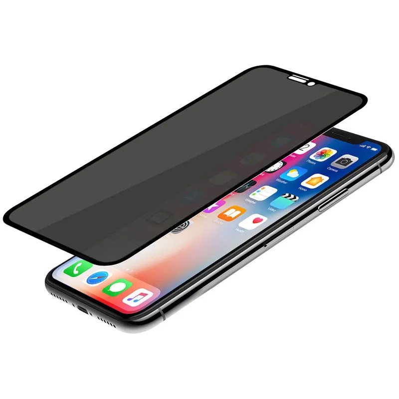 Privacy temper glass full cover screen protector for iPhone 13 pro max x xs xr