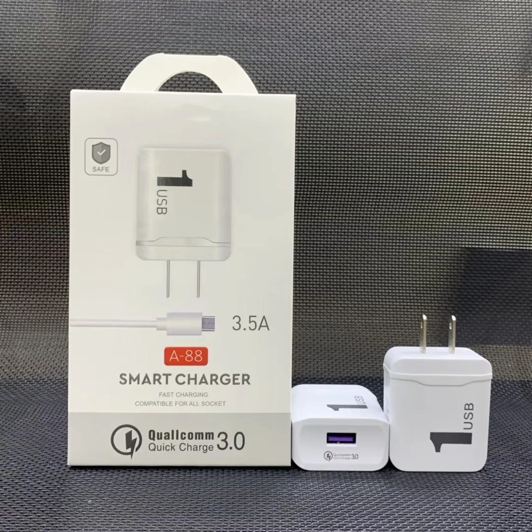 2in1 Charger kit 5V USB Ports Charger Adapter+Micro USB Data Sync Cable For Mobile Phone Samsung Huawei Xiaomi