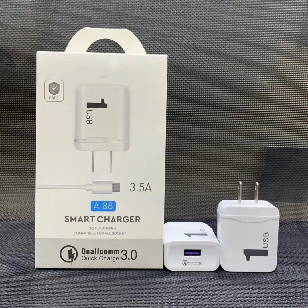 2in1 Charger kit 5V USB Ports Charger Adapter+Micro USB Data Sync Cable For Mobile Phone Samsung Huawei Xiaomi