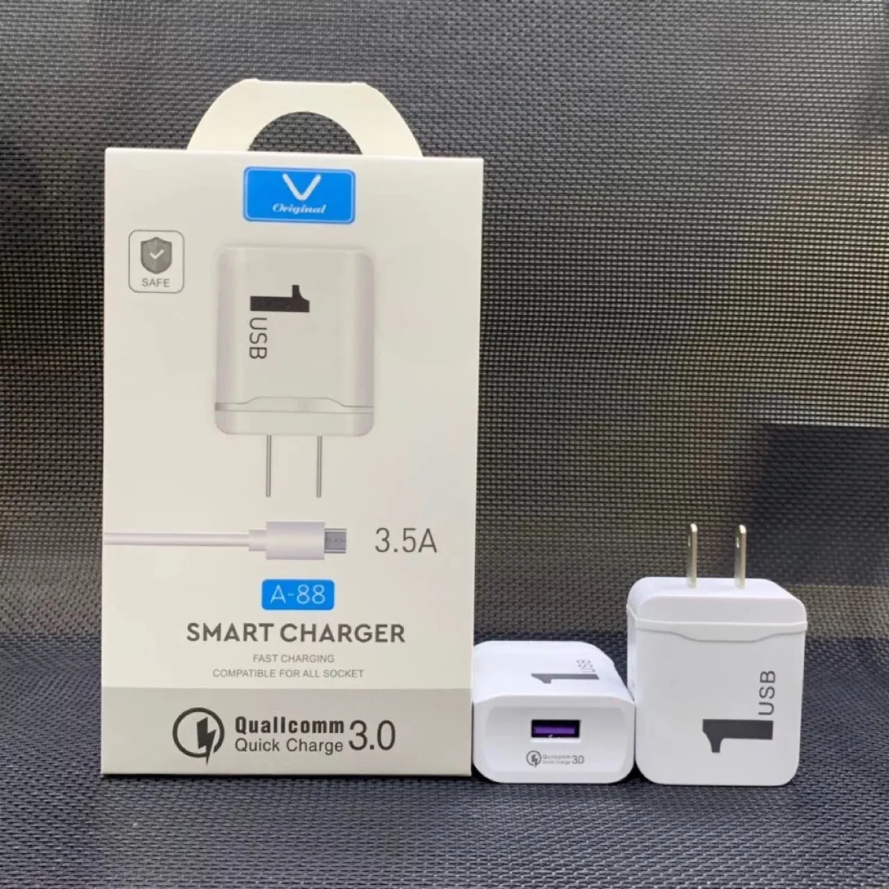 2in1 Charger kit 5V USB Ports Charger Adapter+Micro USB Data Sync Cable For Mobile Phone Samsung Huawei Xiaomi